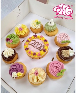 Happy 2020 1大10小 Cupcake禮盒